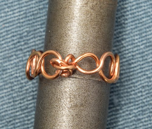Nancy Chase's Bubble Band Rings - , Contemporary Wire Jewelry, Loops, Wire Loop, Wrapped Wire Loop, tuck in the ends of the wire